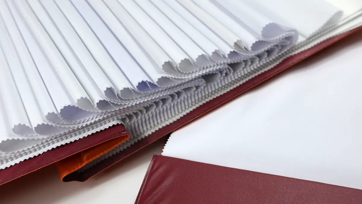White Thobe Fabric Swatch Book