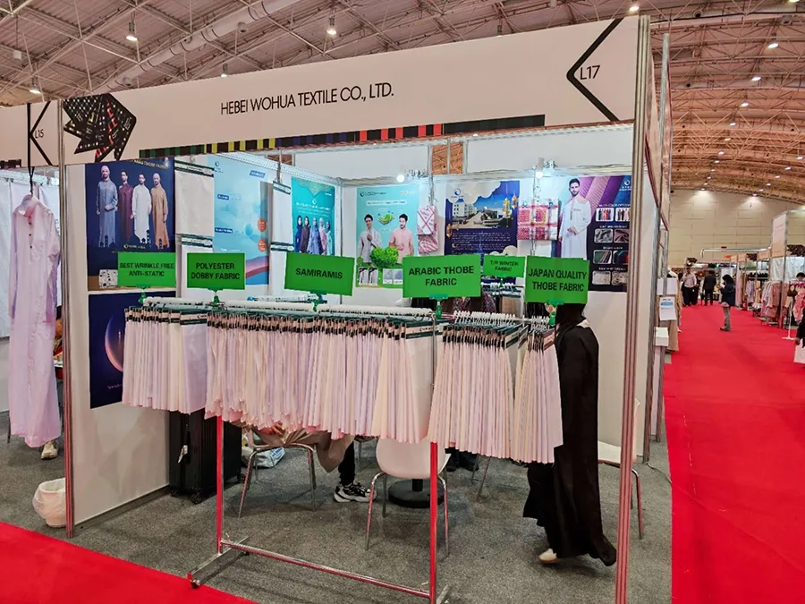 Wohua Textile di SAUDI STITCH & TEX - Hall Pameran